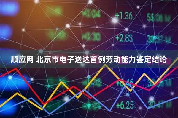 顺应网 北京市电子送达首例劳动能力鉴定结论
